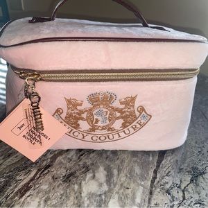 Juicy Couture makeup travel sized bag! PINK AND BROWN